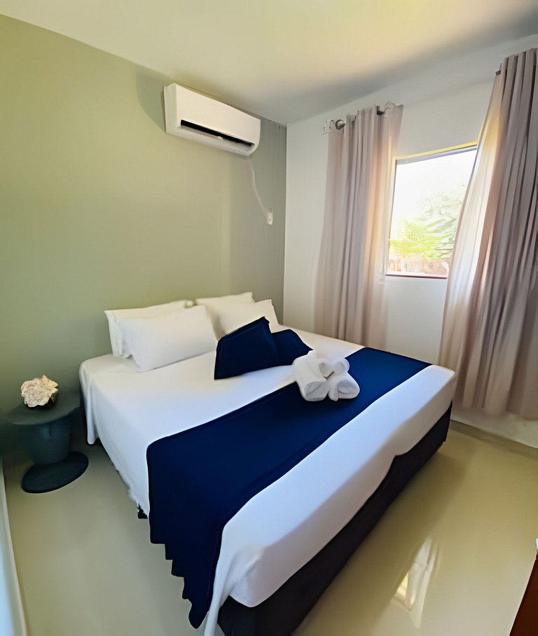 2 quarto 4 hospede e ar condiconado