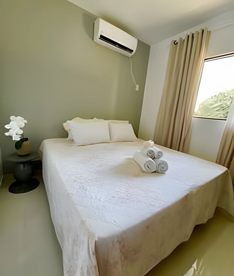 2 quarto 4 hospede e ar condiconado