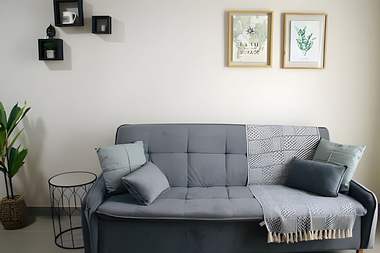 Apartamento prox. Ponte da Amizade para 4 pessoas com Ar