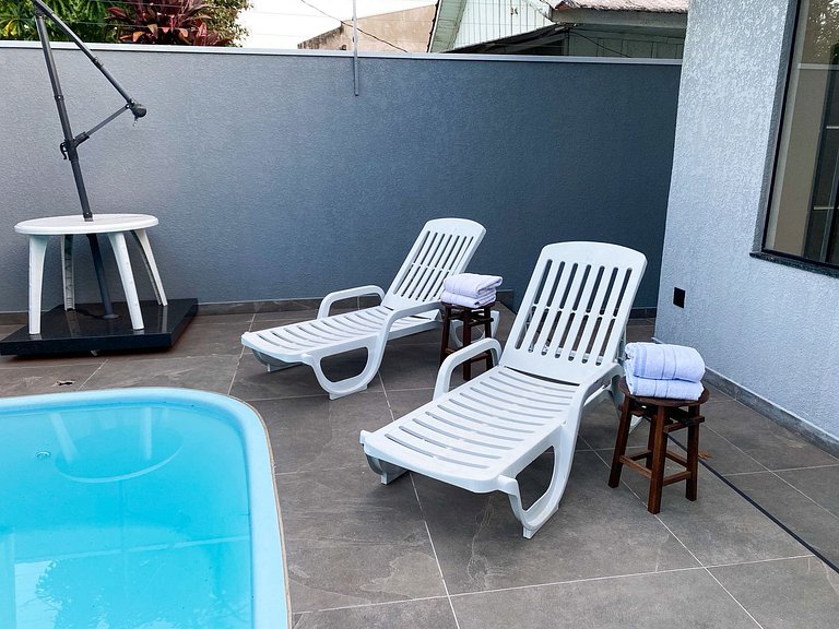 Casa com piscina região Centro pra 8 hóspedes