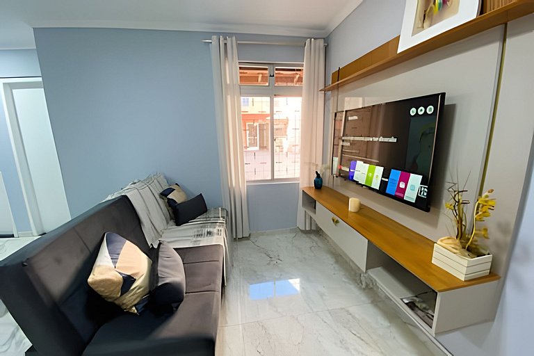 Apartamento Centro - 2 Quartos para até 6 Pessoas