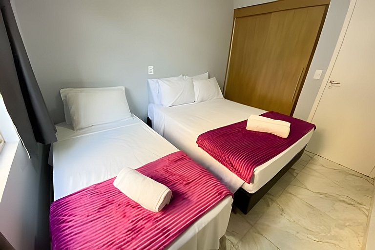 Apartamento Centro - 2 Quartos para até 6 Pessoas