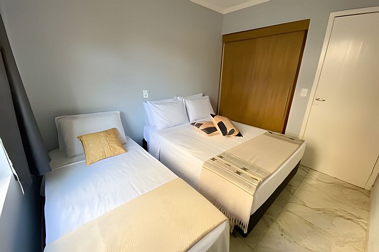 Apartamento Centro - 2 Quartos para até 6 Pessoas