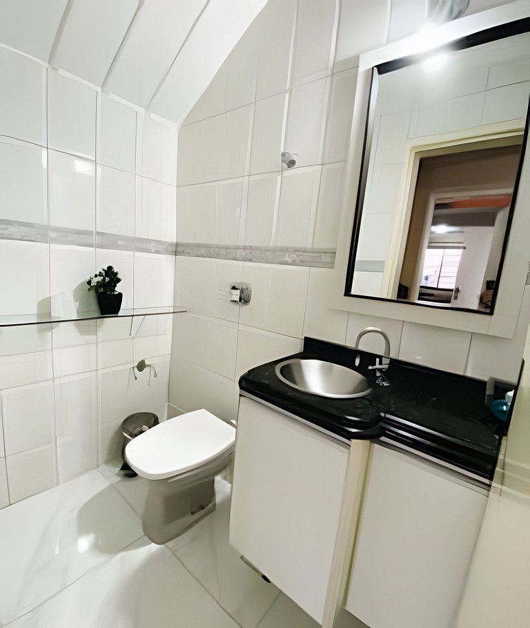 Sobrado 3 Quartos e Ar-Condicionado até 8 Pessoas