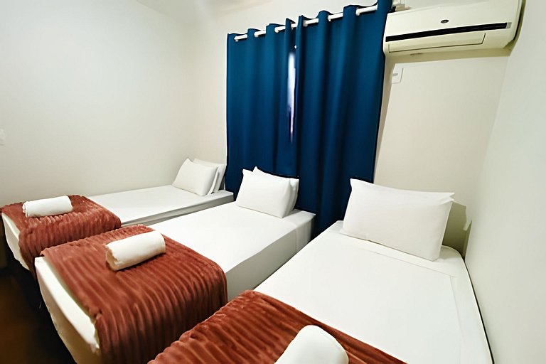 Sobrado 3 Quartos e Ar-Condicionado até 8 Pessoas