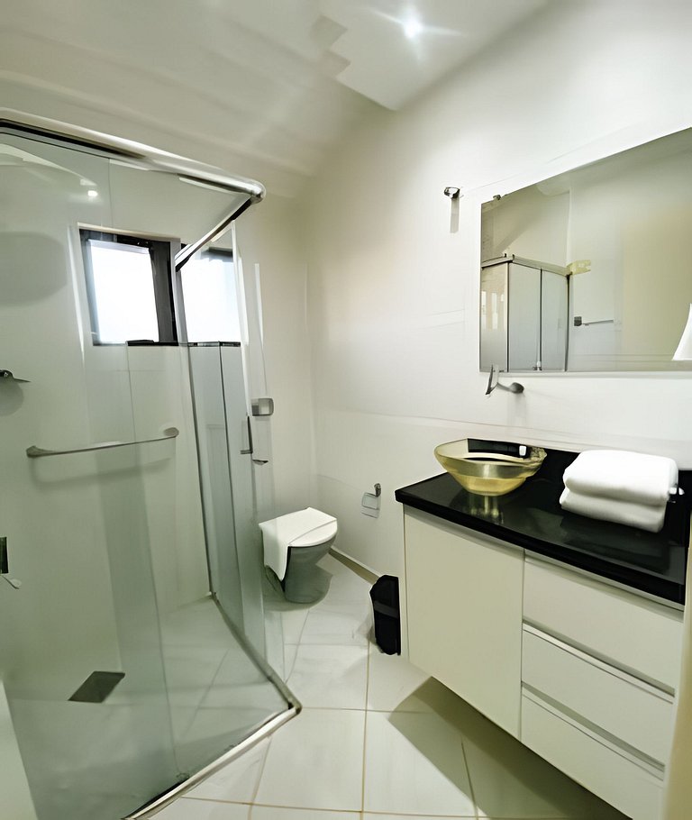 Sobrado 3 Quartos e Ar-Condicionado até 8 Pessoas