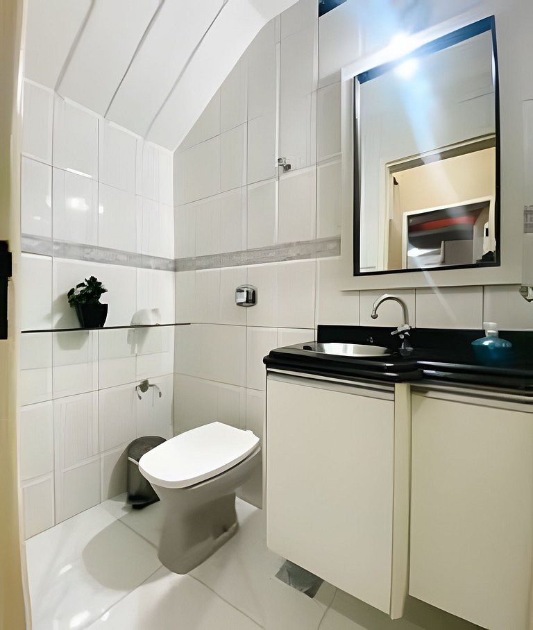 Sobrado 3 Quartos e Ar-Condicionado até 8 Pessoas