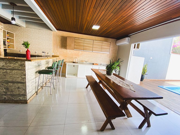 Casa 5suite 1quartoar piscina gourmet climatizada