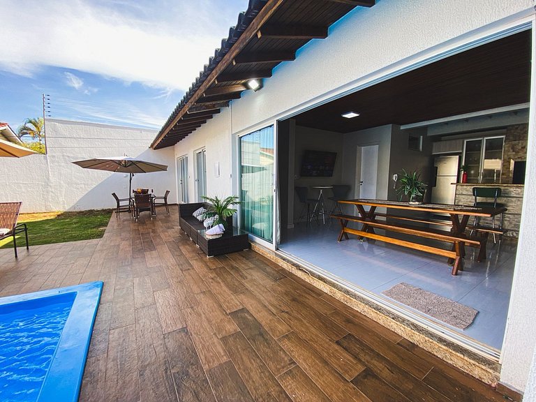 Casa 5suite 1quartoar piscina gourmet climatizada