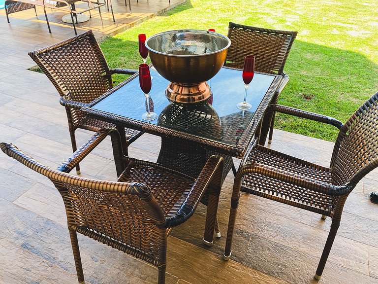 Casa 5suite 1quartoar piscina gourmet climatizada