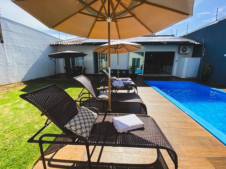 Casa 5suite 1quartoar piscina gourmet climatizada