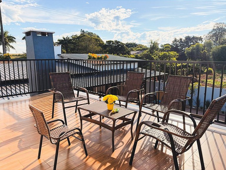 Chalé  cataratas 4 qtos-piscina aquecida-gourmet